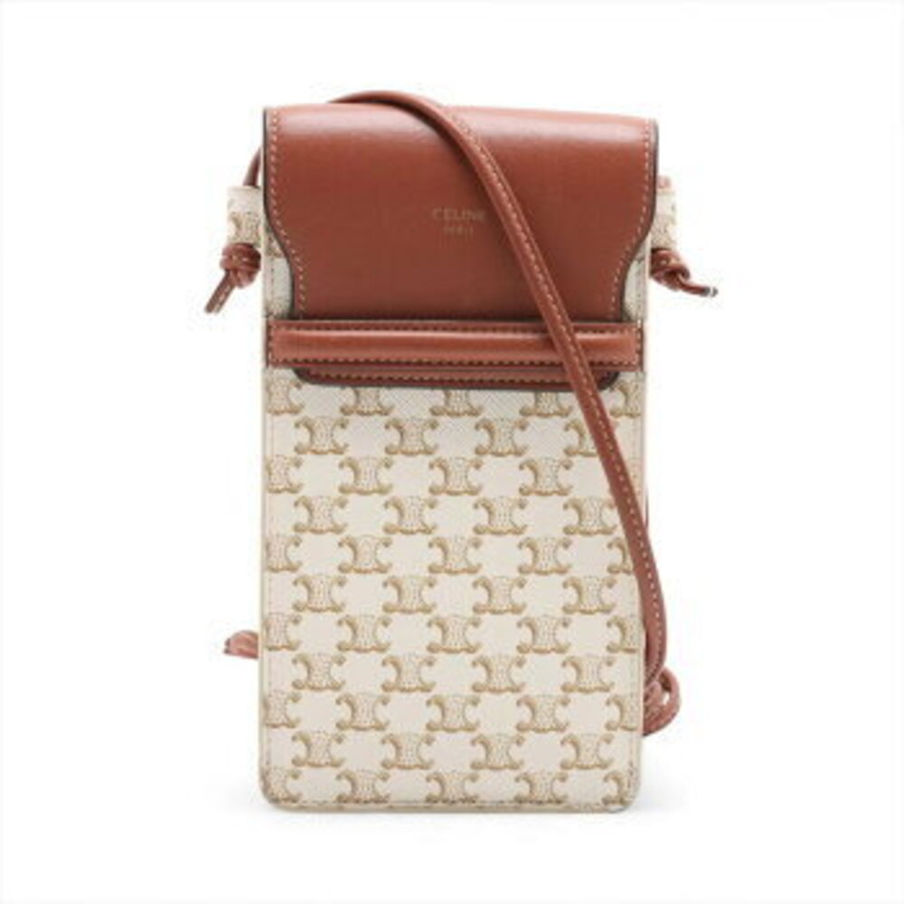 Celine Macadam Triomphe leather Crossbody Bag M